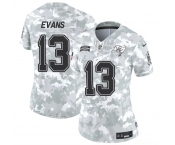 Women's Tampa Bay Buccaneers #13 Mike Evans 2024 F.U.S.E Arctic Camo Salute To Service Limited Stitched Football Jersey