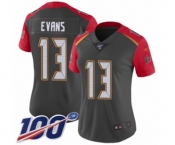 Women's Tampa Bay Buccaneers #13 Mike Evans Limited Gray Inverted Legend 100th Season Football Jersey