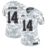 Women's Tampa Bay Buccaneers #14 Chris Godwin 2024 F.U.S.E Arctic Camo Salute To Service Limited Stitched Football Jersey