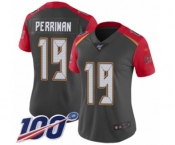 Women's Tampa Bay Buccaneers #19 Breshad Perriman Limited Gray Inverted Legend 100th Season Football Jersey