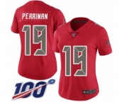 Women's Tampa Bay Buccaneers #19 Breshad Perriman Limited Red Rush Vapor Untouchable 100th Season Football Jersey