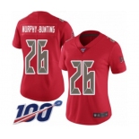 Women's Tampa Bay Buccaneers #26 Sean Murphy-Bunting Limited Red Rush Vapor Untouchable 100th Season Football Jersey