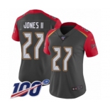 Women's Tampa Bay Buccaneers #27 Ronald Jones II Limited Gray Inverted Legend 100th Season Football Jersey