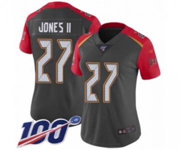 Women's Tampa Bay Buccaneers #27 Ronald Jones II Limited Gray Inverted Legend 100th Season Football Jersey