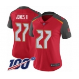 Women's Tampa Bay Buccaneers #27 Ronald Jones II Red Team Color Vapor Untouchable Limited Player 100th Season Football Jersey