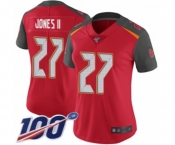 Women's Tampa Bay Buccaneers #27 Ronald Jones II Red Team Color Vapor Untouchable Limited Player 100th Season Football Jersey