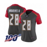 Women's Tampa Bay Buccaneers #28 Vernon Hargreaves III Limited Gray Inverted Legend 100th Season Football Jersey