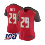 Women's Tampa Bay Buccaneers #29 Ryan Smith Red Team Color Vapor Untouchable Limited Player 100th Season Football Jersey