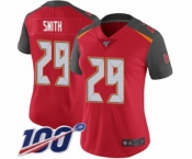 Women's Tampa Bay Buccaneers #29 Ryan Smith Red Team Color Vapor Untouchable Limited Player 100th Season Football Jersey