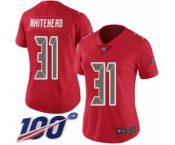 Women's Tampa Bay Buccaneers #31 Jordan Whitehead Limited Red Rush Vapor Untouchable 100th Season Football Jersey