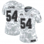 Women's Tampa Bay Buccaneers #54 Lavonte David 2024 F.U.S.E Arctic Camo Salute To Service Limited Stitched Football Jersey