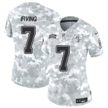 Women's Tampa Bay Buccaneers #7 Bucky Irving 2024 F.U.S.E Arctic Camo Salute To Service Limited Stitched Football Jersey