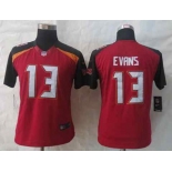 nike women nfl jerseys tampa bay buccaneers #13 evans red[nike limited]