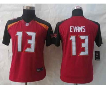 nike women nfl jerseys tampa bay buccaneers #13 evans red[nike limited]