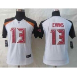 nike women nfl jerseys tampa bay buccaneers #13 evans white[nike limited]