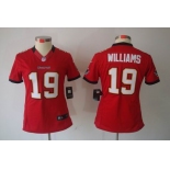 nike women nfl jerseys tampa bay buccaneers #19 williams red[nike limited]