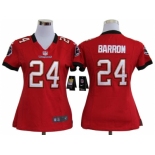 nike women nfl jerseys tampa bay buccaneers #24 barron red[nike]