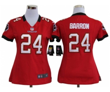 nike women nfl jerseys tampa bay buccaneers #24 barron red[nike]