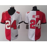 nike women nfl jerseys tampa bay buccaneers #24 darrelle revis white-red[nike split]