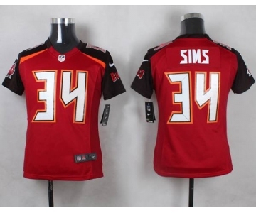 nike women nfl jerseys tampa bay buccaneers #34 sims red[nike]