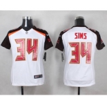 nike women nfl jerseys tampa bay buccaneers #34 sims white[nike]