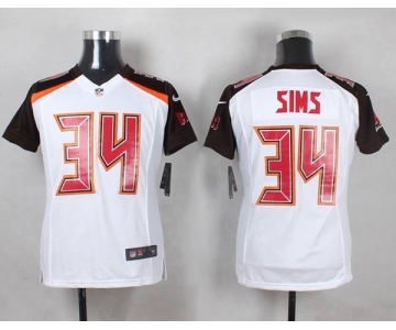 nike women nfl jerseys tampa bay buccaneers #34 sims white[nike]