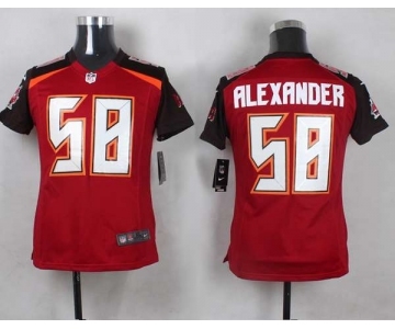 nike womne nfl jerseys tampa bay buccaneers #58 rlexander red[nike]