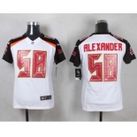 nike womne nfl jerseys tampa bay buccaneers #58 rlexander white[nike]