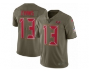 Youth Nike Tampa Bay Buccaneers #13 Mike Evans Limited Olive 2017 Salute to Service NFL Jersey