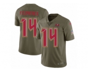 Youth Nike Tampa Bay Buccaneers #14 Ryan Fitzpatrick Limited Olive 2017 Salute to Service NFL Jersey