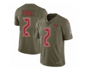 Youth Nike Tampa Bay Buccaneers #2 Nick Folk Limited Olive 2017 Salute to Service NFL Jersey