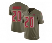 Youth Nike Tampa Bay Buccaneers #20 Ronde Barber Limited Olive 2017 Salute to Service NFL Jersey