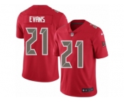 Youth Nike Tampa Bay Buccaneers #21 Justin Evans Limited Red Rush Vapor Untouchable NFL Jersey