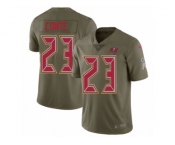 Youth Nike Tampa Bay Buccaneers #23 Chris Conte Limited Olive 2017 Salute to Service NFL Jersey