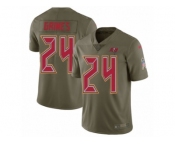 Youth Nike Tampa Bay Buccaneers #24 Brent Grimes Limited Olive 2017 Salute to Service NFL Jersey