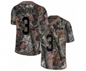 Youth Nike Tampa Bay Buccaneers #3 Jameis Winston Limited Camo Rush Realtree NFL Jersey