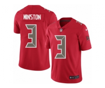 Youth Nike Tampa Bay Buccaneers #3 Jameis Winston Limited Red Rush NFL Jersey