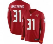 Youth Nike Tampa Bay Buccaneers #31 Jordan Whitehead Limited Red Therma Long Sleeve NFL Jersey