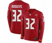 Youth Nike Tampa Bay Buccaneers #32 Jacquizz Rodgers Limited Red Therma Long Sleeve NFL Jersey