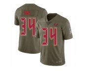 Youth Nike Tampa Bay Buccaneers #34 Charles Sims Limited Olive 2017 Salute to Service NFL Jersey