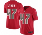 Youth Nike Tampa Bay Buccaneers #47 John Lynch Limited Red Rush Vapor Untouchable NFL Jersey