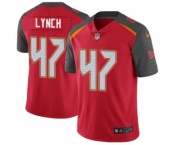 Youth Nike Tampa Bay Buccaneers #47 John Lynch Red Team Color Vapor Untouchable Limited Player NFL Jersey