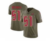 Youth Nike Tampa Bay Buccaneers #51 Kendell Beckwith Limited Olive 2017 Salute to Service NFL Jersey