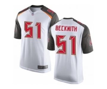 Youth Nike Tampa Bay Buccaneers #51 Kendell Beckwith Limited White NFL Jersey