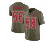 Youth Nike Tampa Bay Buccaneers #58 Kwon Alexander Limited Olive 2017 Salute to Service NFL Jersey