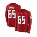 Youth Nike Tampa Bay Buccaneers #65 Alex Cappa Limited Red Therma Long Sleeve NFL Jersey