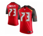 Youth Nike Tampa Bay Buccaneers #73 J. R. Sweezy Limited Red Team Color NFL Jersey