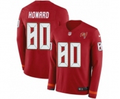 Youth Nike Tampa Bay Buccaneers #80 O. J. Howard Limited Red Therma Long Sleeve NFL Jersey