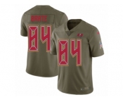 Youth Nike Tampa Bay Buccaneers #84 Cameron Brate Limited Olive 2017 Salute to Service NFL Jersey