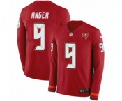 Youth Nike Tampa Bay Buccaneers #9 Bryan Anger Limited Red Therma Long Sleeve NFL Jersey